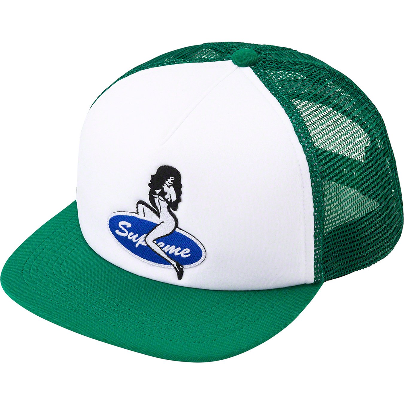 Supreme Pin Up Mesh Back 5-Panel Green-