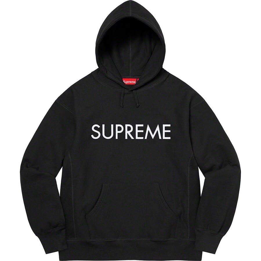 Details on Capital Hooded Sweatshirt Black from fall winter
                                                    2022 (Price is $158)