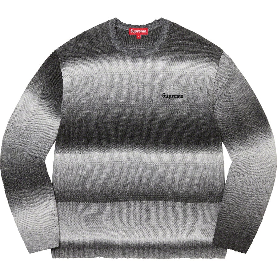Details on Gradient Stripe Sweater Black from fall winter 2022 (Price is $158)