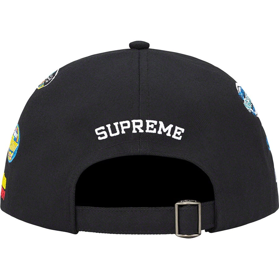 Supreme Sponsors 6-Panel (FW22) - Black - $54
