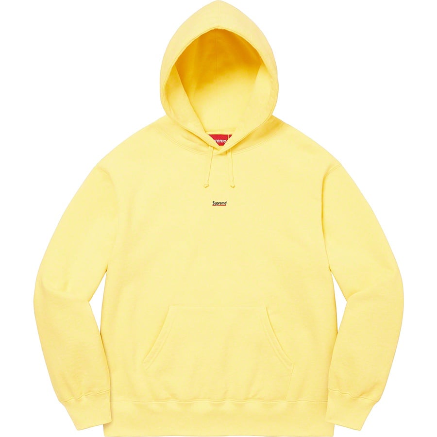 Details on Underline Hooded Sweatshirt Pale Yellow from fall winter 2022 (Price is $158)