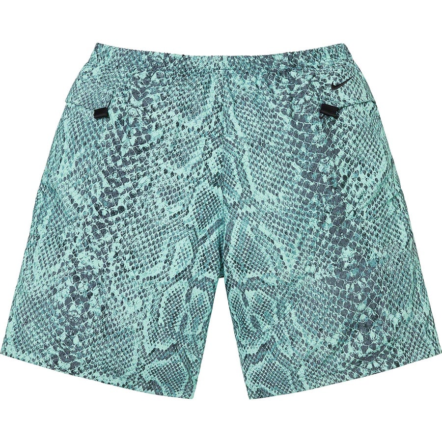 Details on Supreme Nike ACG Nylon Trail Short Mint Snakeskin from fall winter
                                                    2022 (Price is $138)