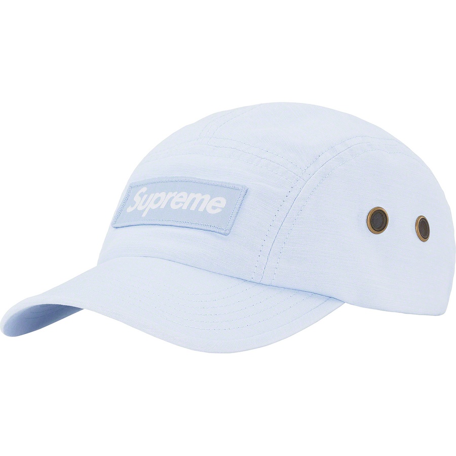 Details on Military Camp Cap Light Blue from fall winter
                                                    2022 (Price is $48)