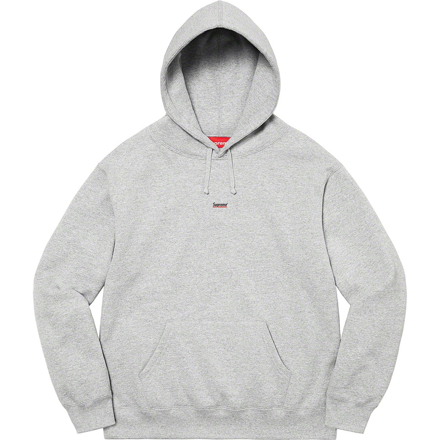 Details on Underline Hooded Sweatshirt Heather Grey from fall winter
                                                    2022 (Price is $158)