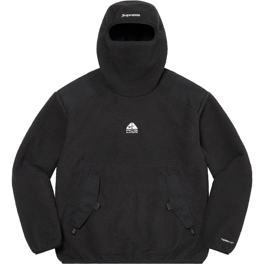 Details on Supreme Nike ACG Fleece Pullover Black from fall winter 2022 (Price is $238)