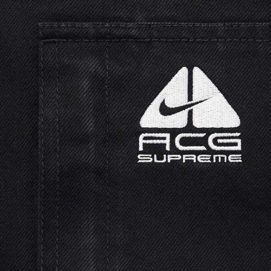 Details on Supreme Nike ACG Denim Pullover Black from fall winter
                                                    2022 (Price is $298)