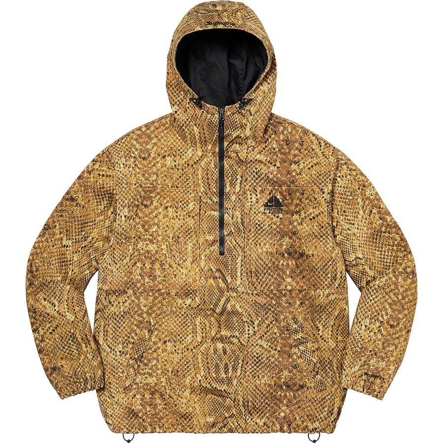 Details on Supreme Nike ACG Denim Pullover Gold Snakeskin from fall winter
                                                    2022 (Price is $298)