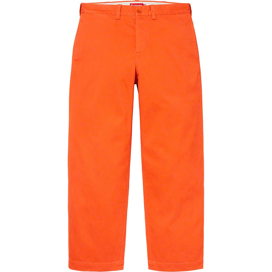 Details on Chino Pant Burnt Orange from fall winter
                                                    2022 (Price is $148)