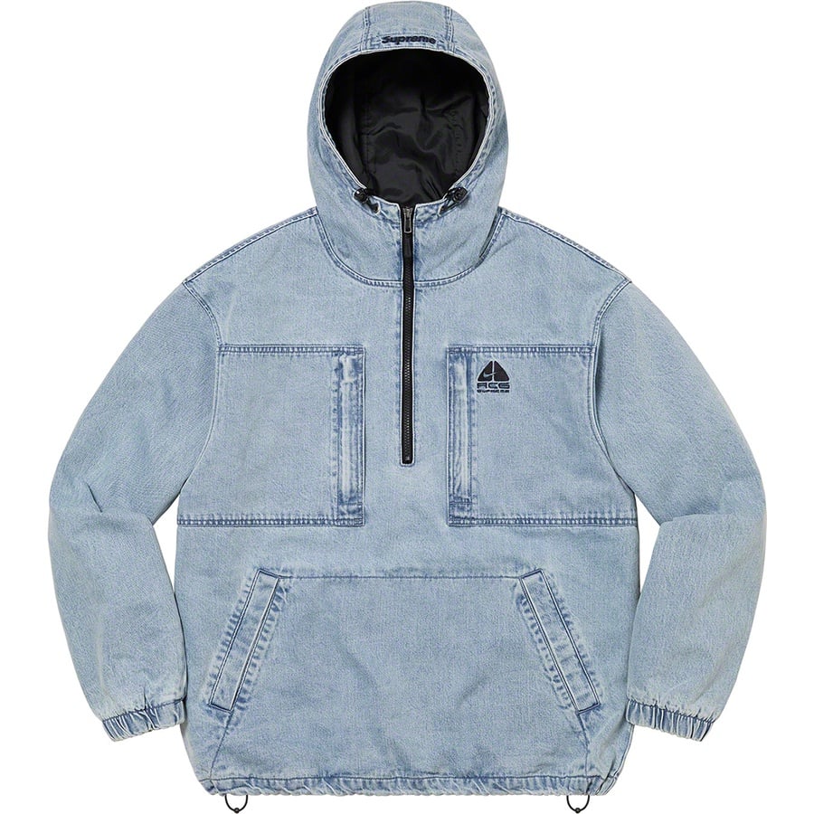 Details on Supreme Nike ACG Denim Pullover Washed Blue from fall winter
                                                    2022 (Price is $298)