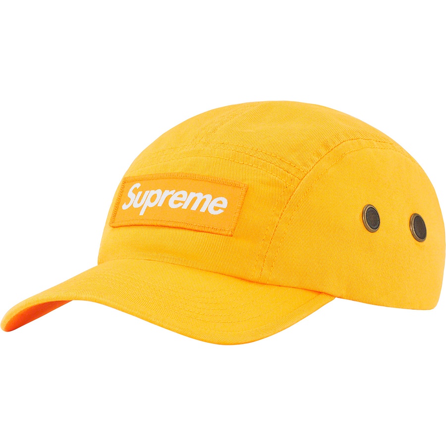 Details on Military Camp Cap Yellow from fall winter 2022 (Price is $48)