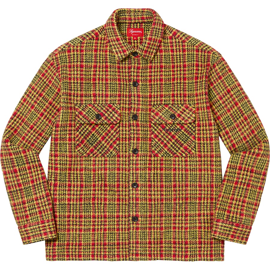 Details on Heavy Flannel Shirt Gold from fall winter 2022 (Price is $158)