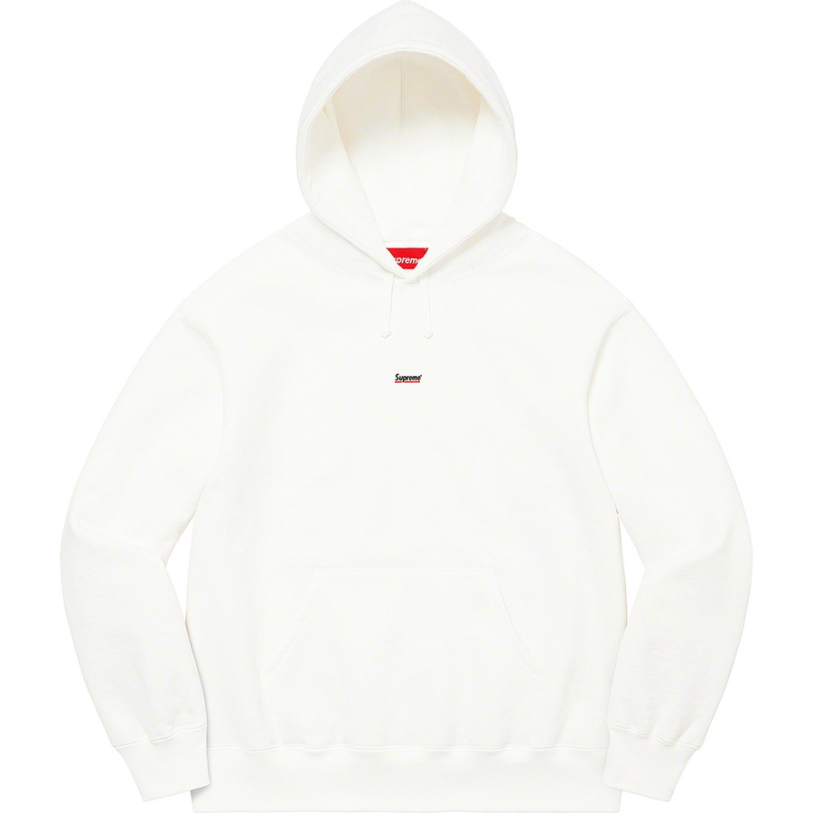 Details on Underline Hooded Sweatshirt White from fall winter 2022 (Price is $158)