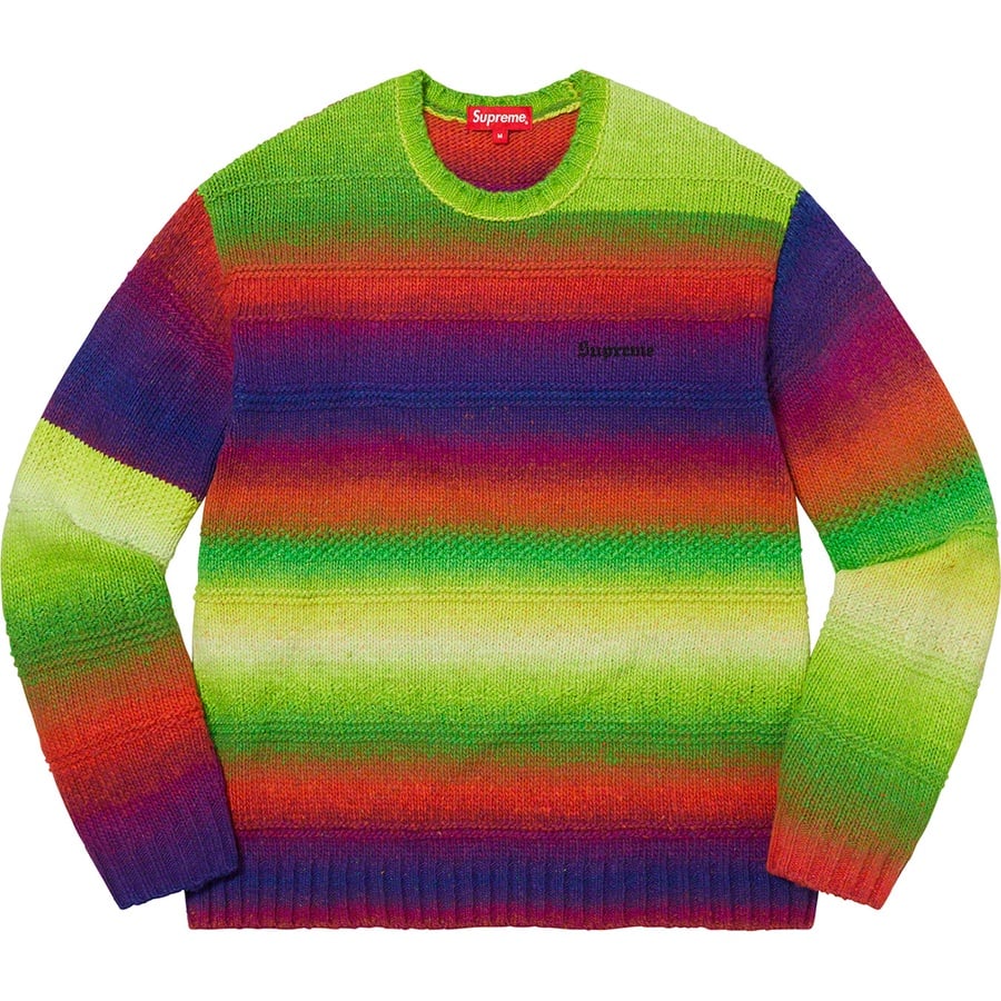 Details on Gradient Stripe Sweater Multicolor from fall winter
                                                    2022 (Price is $158)