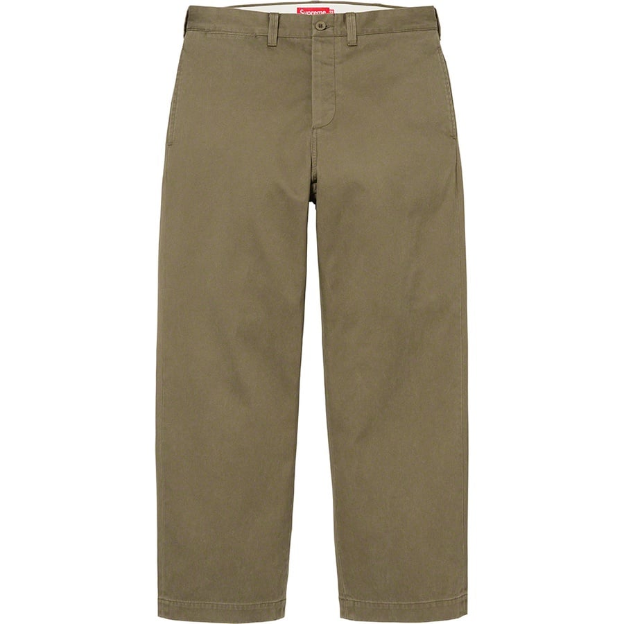 Details on Chino Pant Olive from fall winter
                                                    2022 (Price is $148)