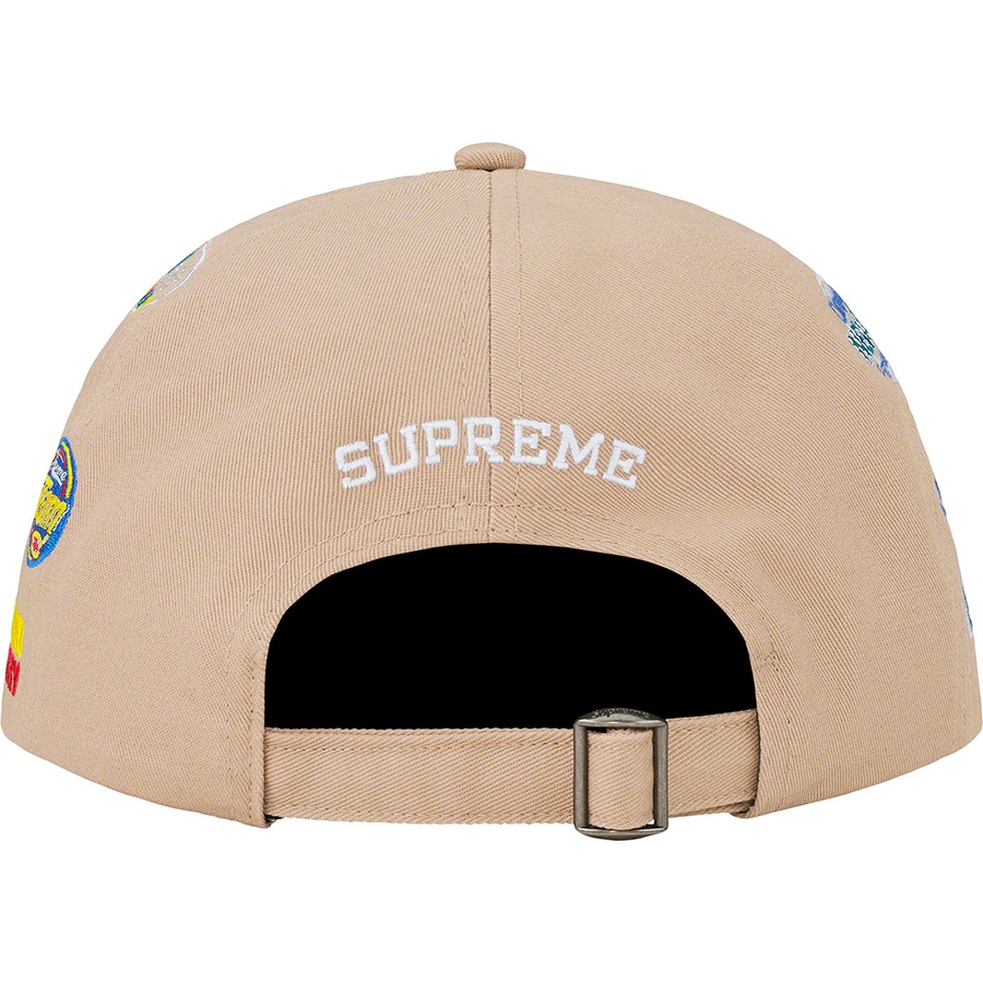 Supreme Sponsors 6-Panel (FW22) - Khaki - $54