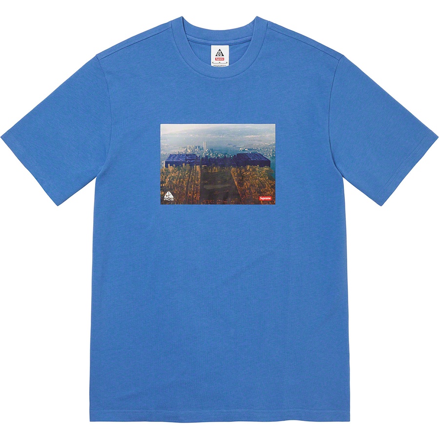 Details on Supreme Nike ACG Grid Tee Blue from fall winter
                                                    2022 (Price is $48)