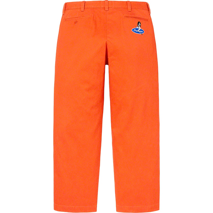 Details on Chino Pant Burnt Orange from fall winter
                                                    2022 (Price is $148)