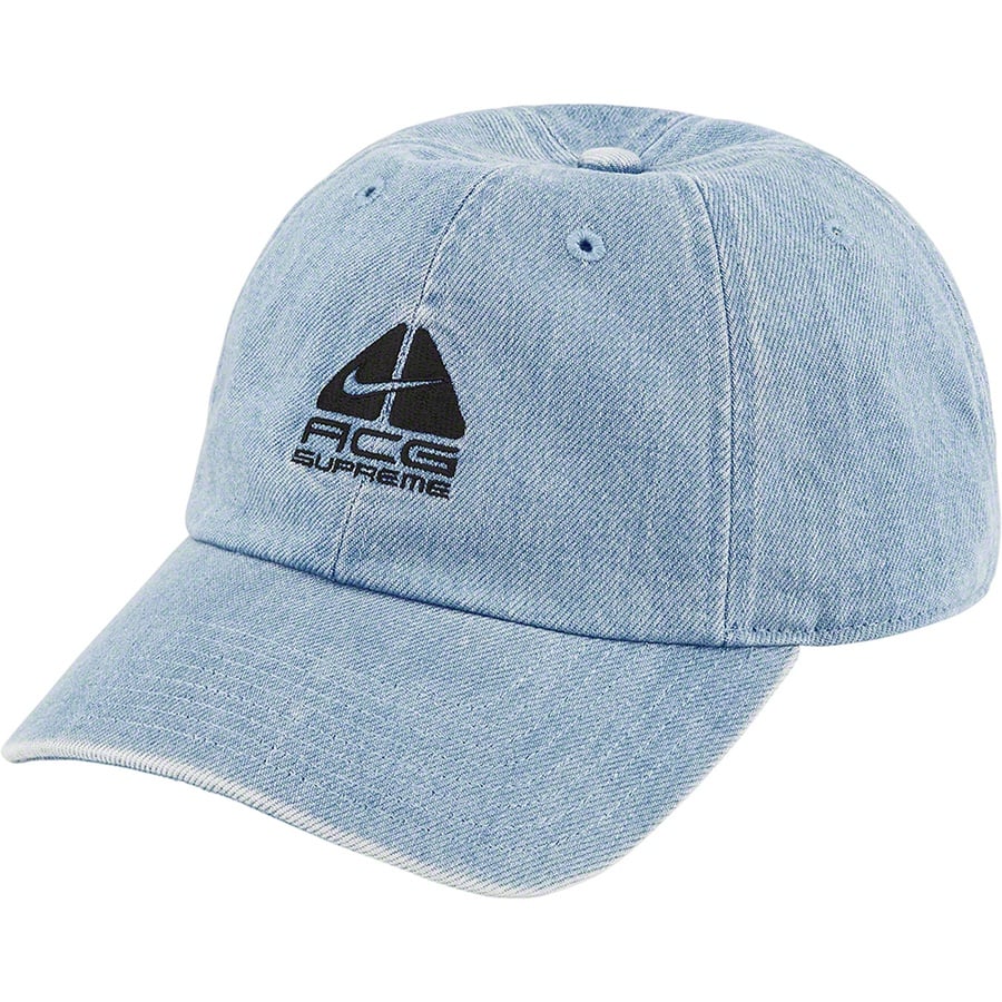 Details on Supreme Nike ACG Denim 6-Panel Washed Blue from fall winter
                                                    2022 (Price is $48)