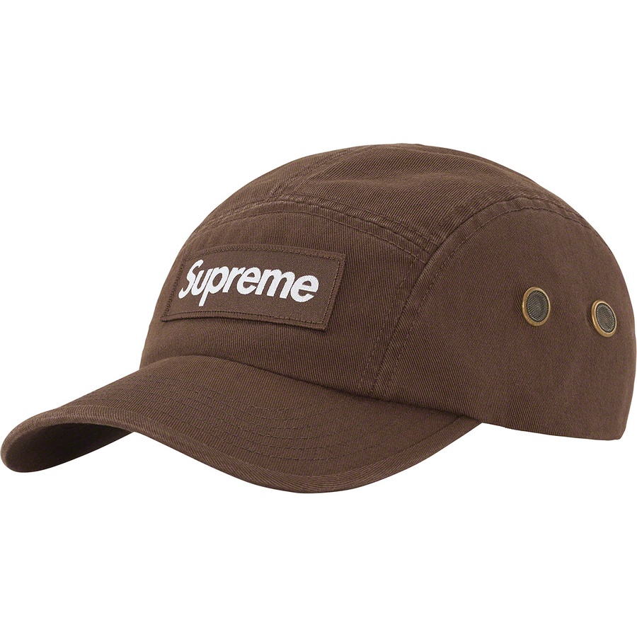 Details on Military Camp Cap Brown from fall winter
                                                    2022 (Price is $48)