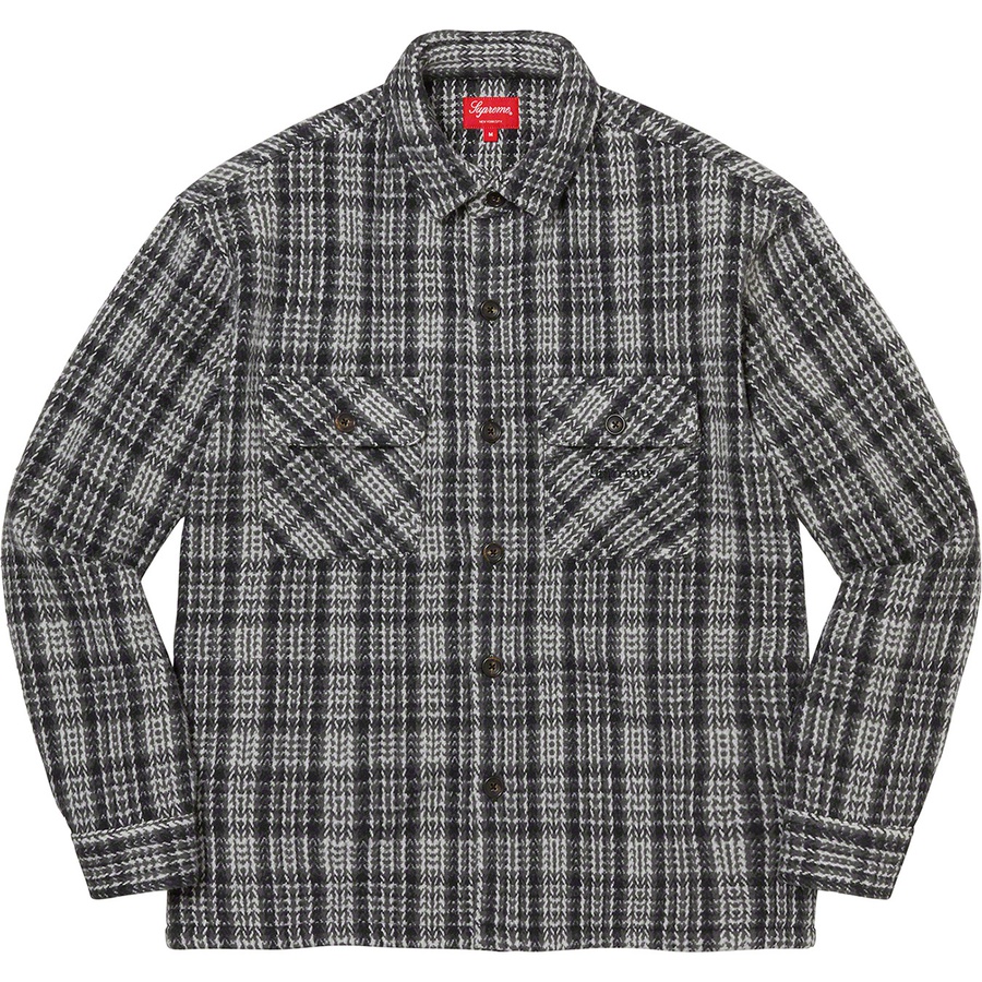 Details on Heavy Flannel Shirt Black from fall winter 2022 (Price is $158)