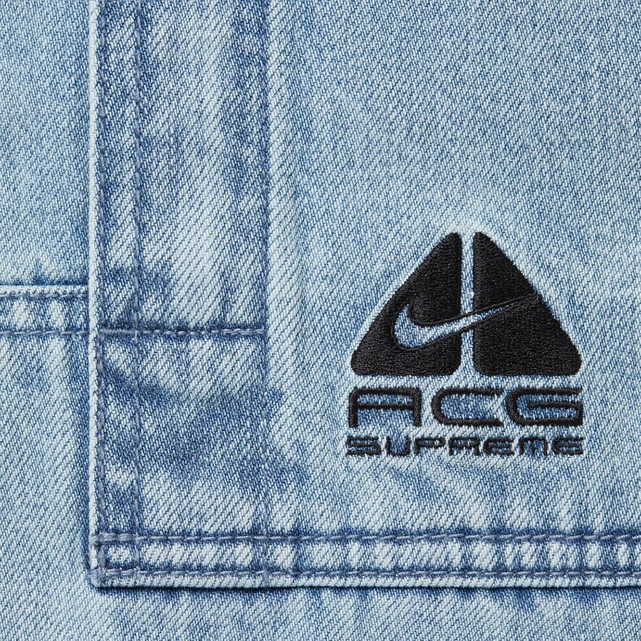 Details on Supreme Nike ACG Belted Denim Pant Washed Blue from fall winter
                                                    2022 (Price is $198)