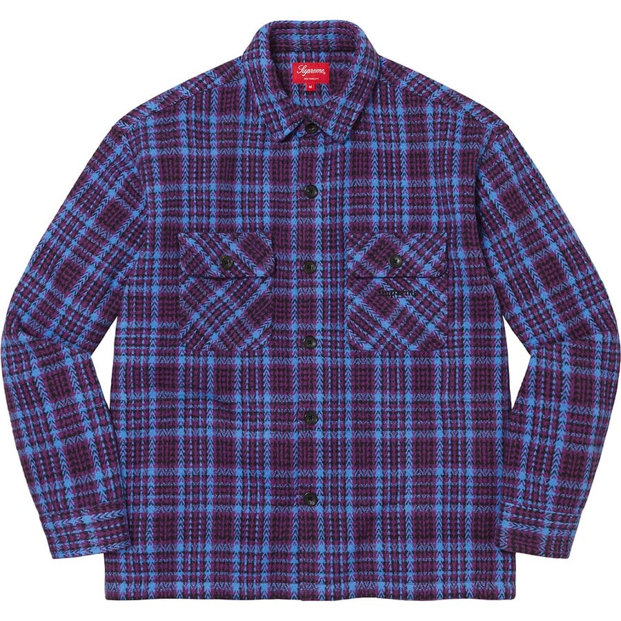 Details on Heavy Flannel Shirt Dark Plum from fall winter
                                                    2022 (Price is $158)