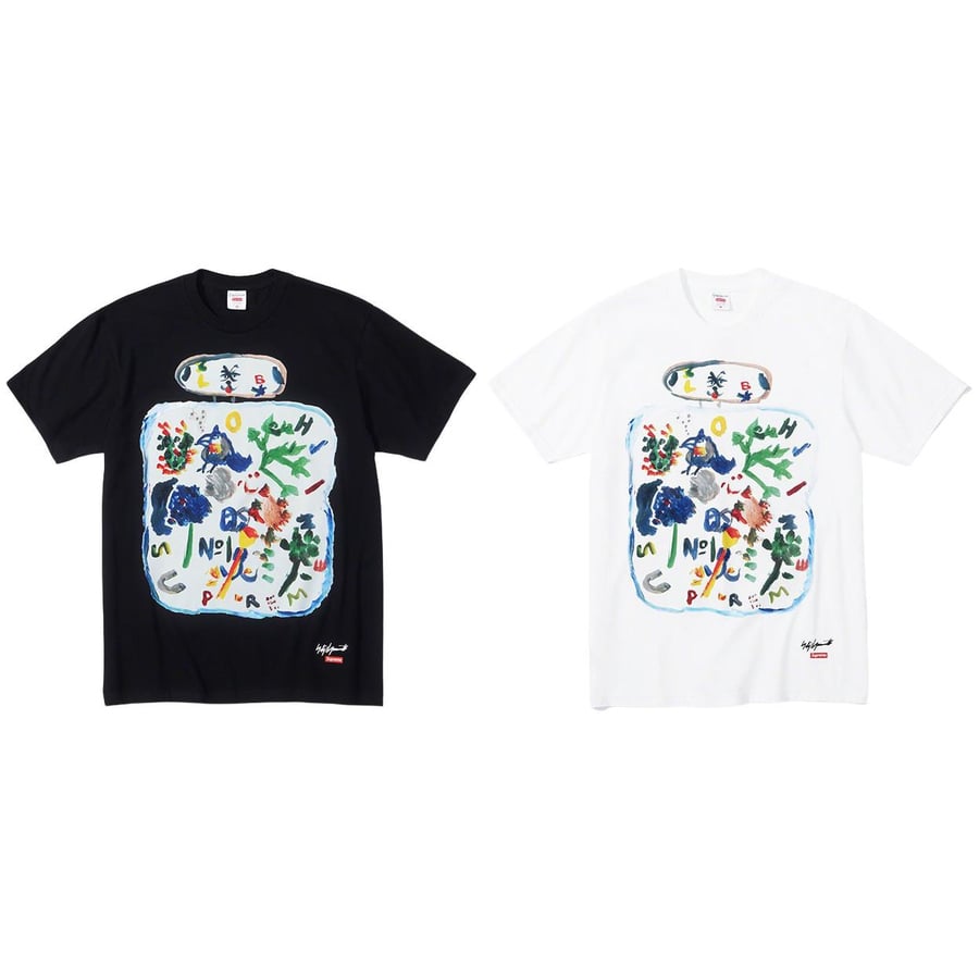 Details on Supreme Yohji Yamamoto Paint Tee from fall winter
                                            2022 (Price is $54)