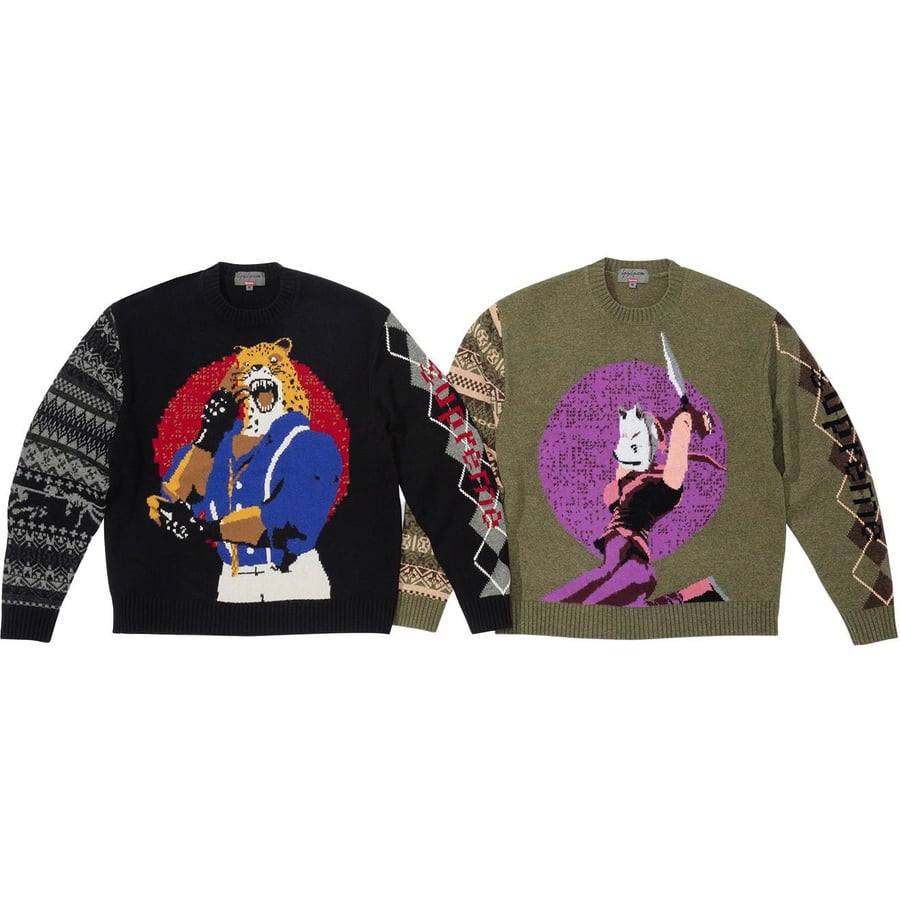 Details on Supreme Yohji Yamamoto TEKKEN™ Sweater from fall winter 2022 (Price is $268)