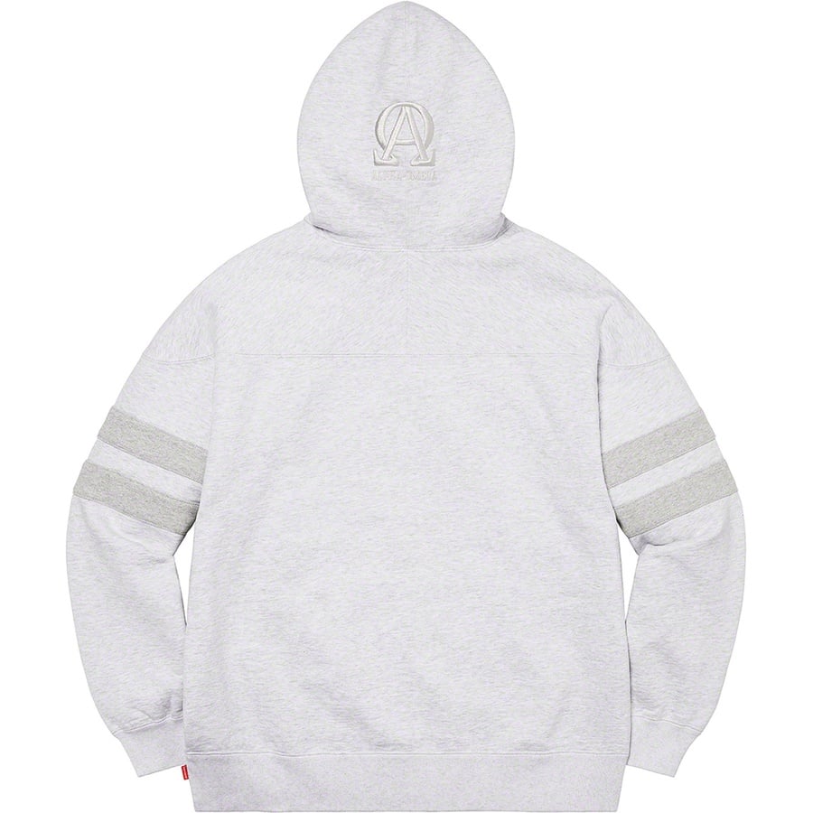 Details on US-NY Hooded Sweatshirt Ash Grey from fall winter
                                                    2022 (Price is $168)