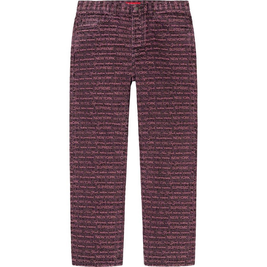 Details on Multi Type Jacquard Regular Jean Purple from fall winter
                                                    2022 (Price is $178)