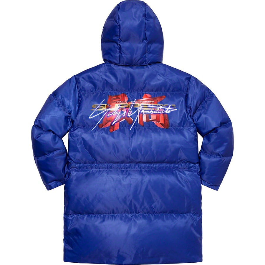 Details on Supreme Yohji Yamamoto TEKKEN™ Puffer Parka Royal from fall winter
                                                    2022 (Price is $498)