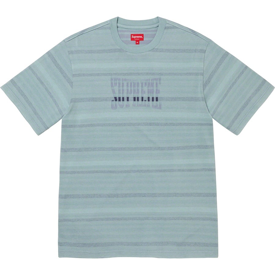 Details on Inverted Stripe S S Top Light Blue from fall winter 2022 (Price is $88)