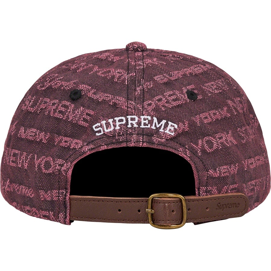 Details on Multi Type Jacquard Denim 6-Panel Purple from fall winter
                                                    2022 (Price is $48)