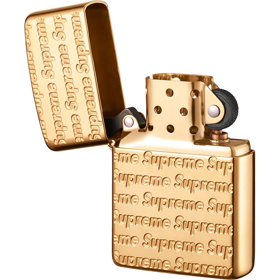 Details on Repeat Engraved Zippo Gold from fall winter
                                                    2022 (Price is $60)
