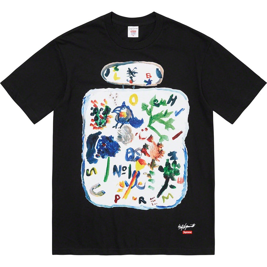 Details on Supreme Yohji Yamamoto Paint Tee Black from fall winter
                                                    2022 (Price is $54)