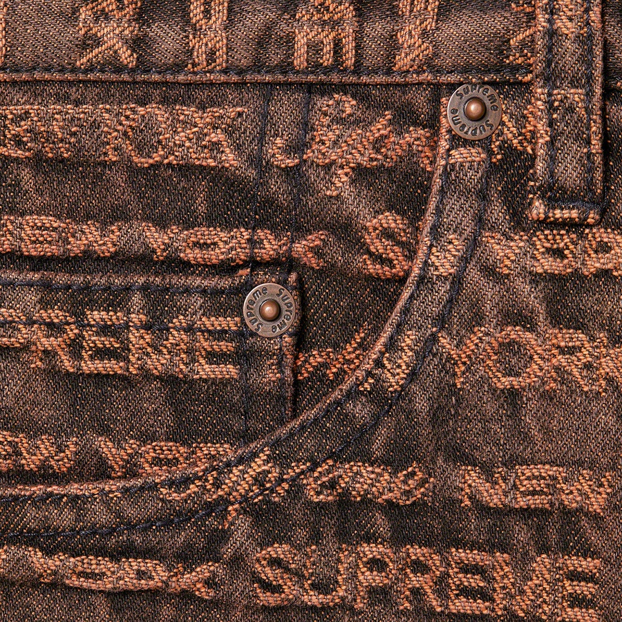 Details on Multi Type Jacquard Regular Jean Brown from fall winter
                                                    2022 (Price is $178)