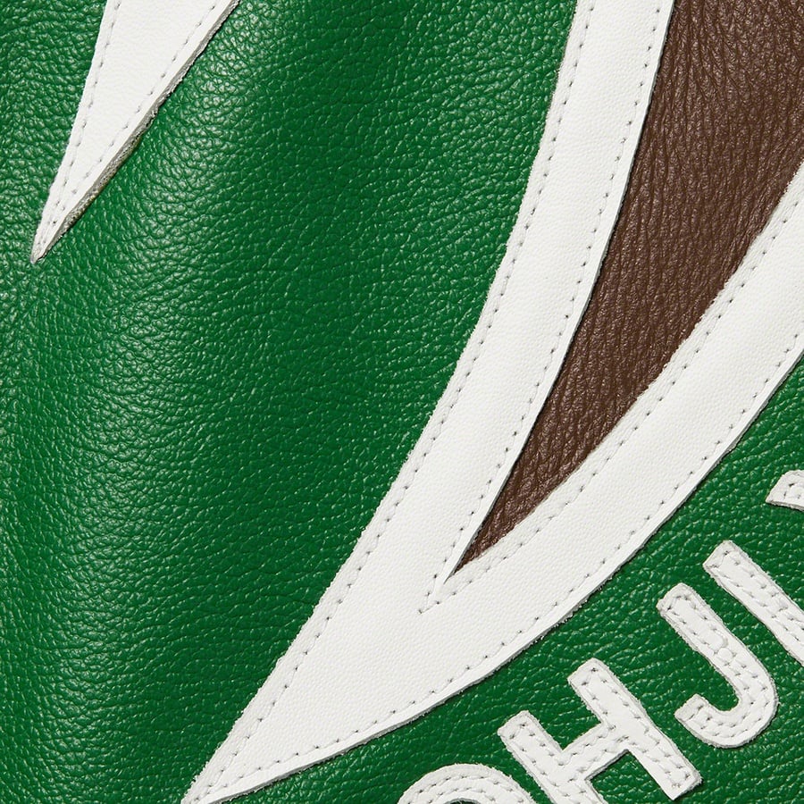 Details on Supreme Yohji Yamamoto Vanson Leathers Split Jacket Green from fall winter
                                                    2022 (Price is $2198)