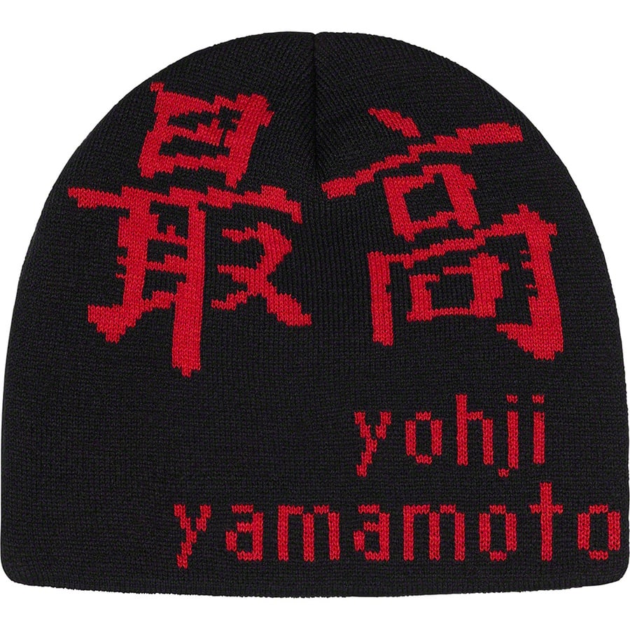 Details on Supreme Yohji Yamamoto Beanie Black from fall winter
                                                    2022 (Price is $48)
