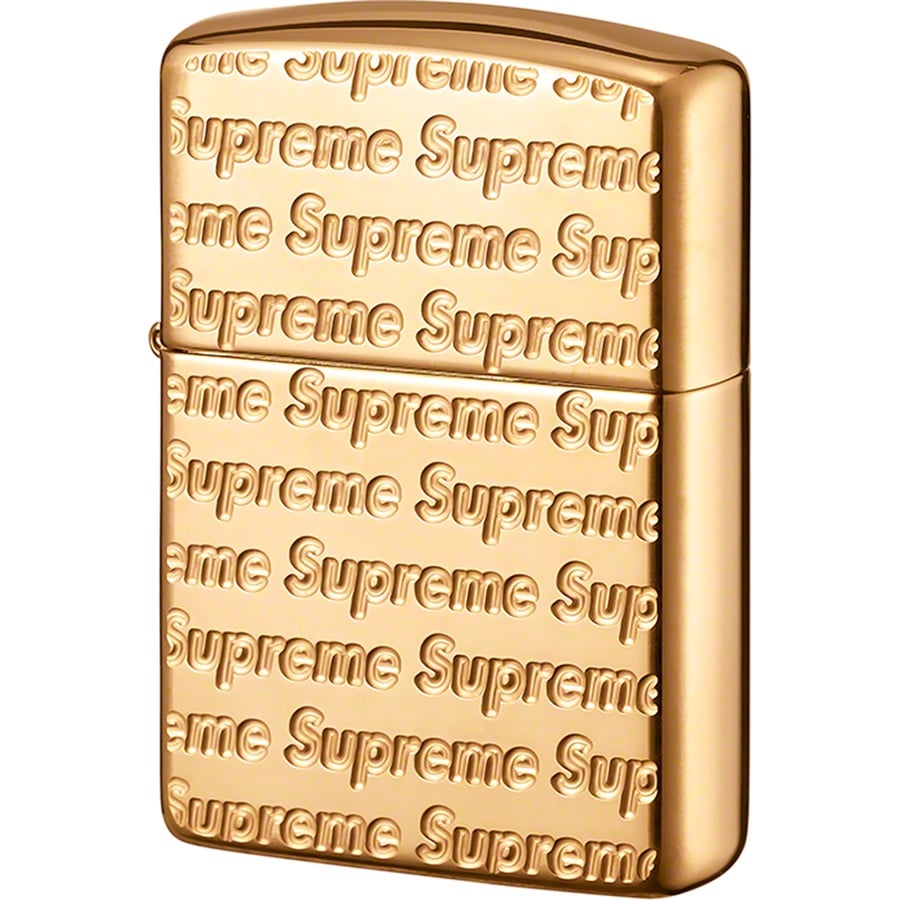 Details on Repeat Engraved Zippo Gold from fall winter
                                                    2022 (Price is $60)