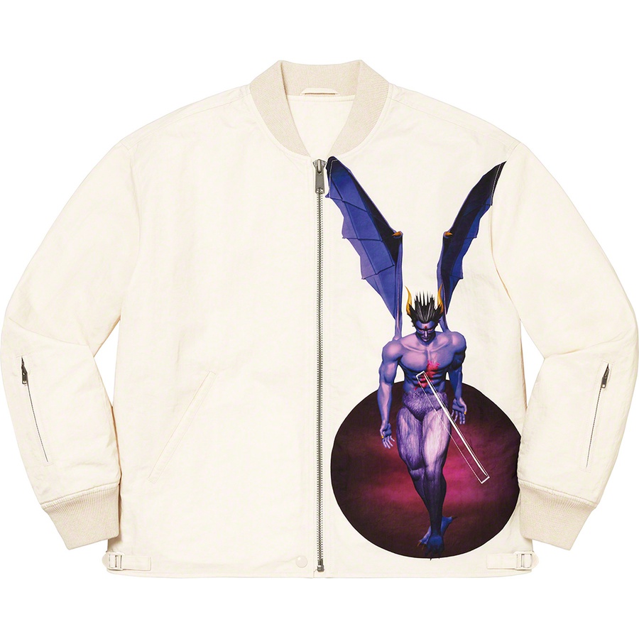 Details on Supreme Yohji Yamamoto TEKKEN™ Nylon Bomber Jacket Natural from fall winter 2022 (Price is $348)