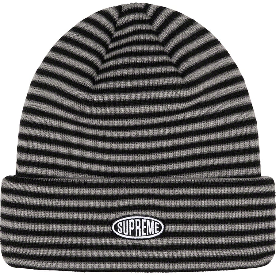 Details on Multi Stripe Beanie Black from fall winter 2022 (Price is $38)