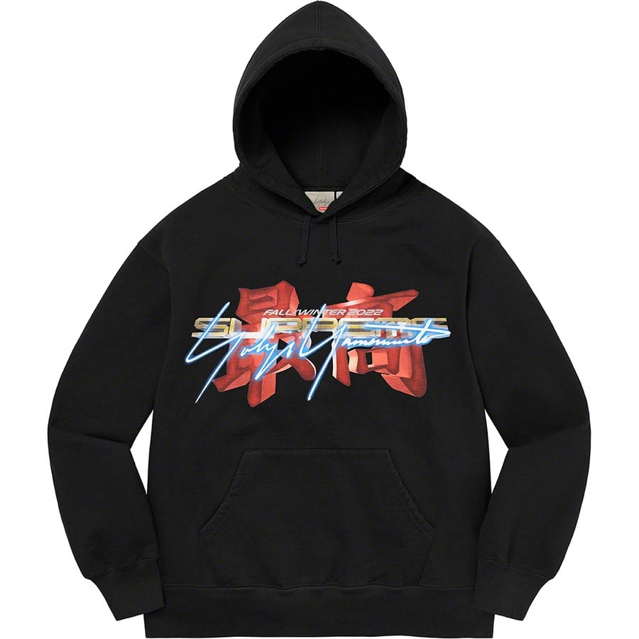 Details on Supreme Yohji Yamamoto  TEKKEN™ Hooded Sweatshirt Black from fall winter
                                                    2022 (Price is $188)