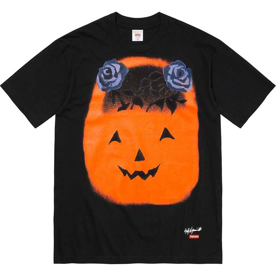 Details on Supreme Yohji Yamamoto Pumpkin Tee Black from fall winter
                                                    2022 (Price is $54)