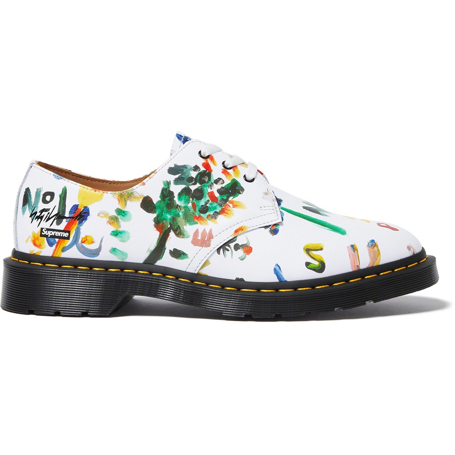 Details on Supreme Yohji Yamamoto Dr. Martens 1461 3-Eye Shoe White from fall winter
                                                    2022 (Price is $188)
