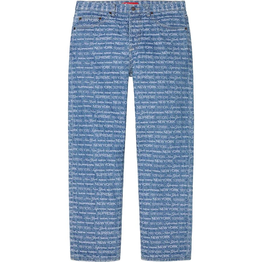 Details on Multi Type Jacquard Regular Jean Blue from fall winter
                                                    2022 (Price is $178)