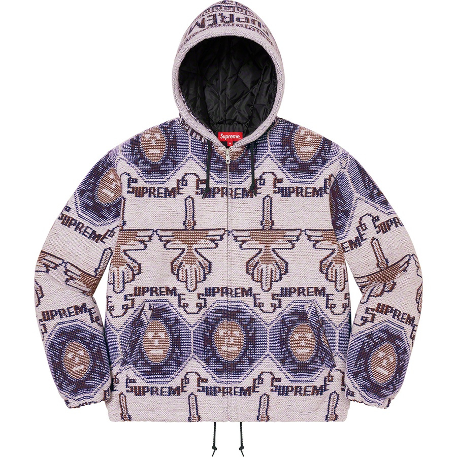 Details on Woven Hooded Jacket Dusty Lilac  from fall winter 2022 (Price is $198)