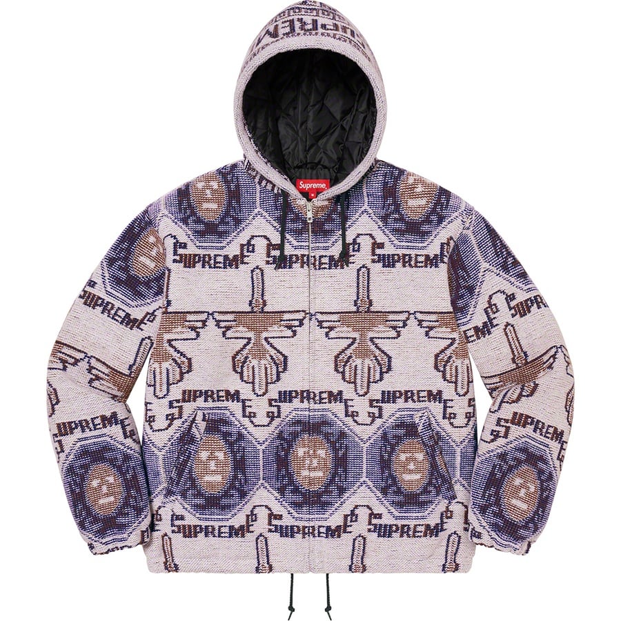 Details on Woven Hooded Jacket Dusty Lilac  from fall winter
                                                    2022 (Price is $198)