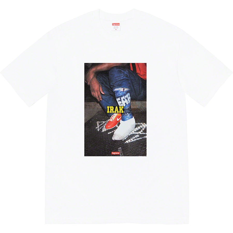 Details on Supreme IRAK Cast Tee White from fall winter
                                                    2022 (Price is $44)