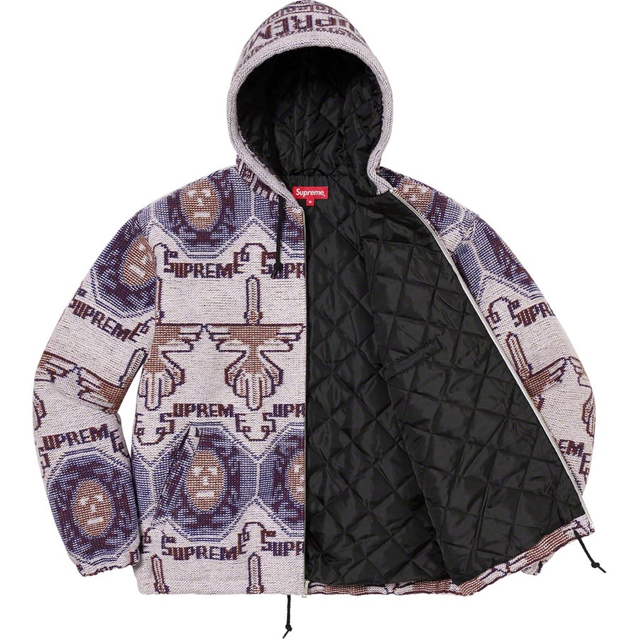 Details on Woven Hooded Jacket Dusty Lilac  from fall winter
                                                    2022 (Price is $198)
