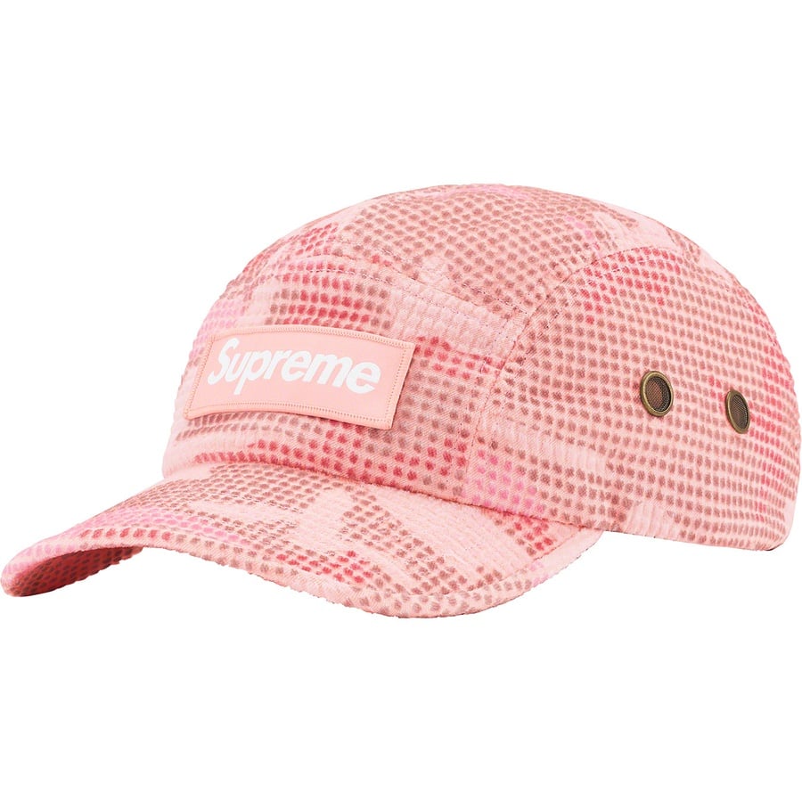 Details on Camo Grid Velvet Camp Cap Pink Camo from fall winter
                                                    2022 (Price is $58)